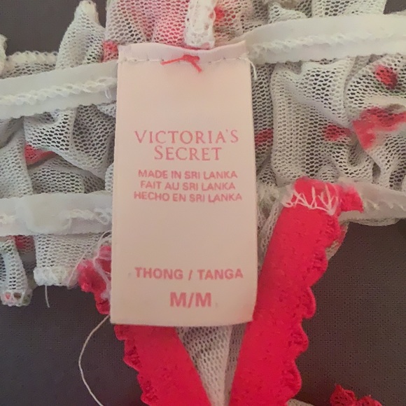 Victoria’s Secret frilly rose thong panty - Picture 3 of 3